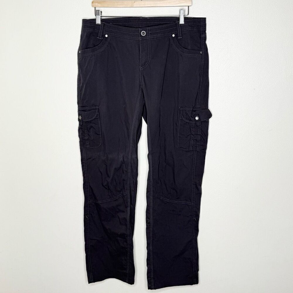 Khl Cotton Gray Roll Up Cargo Hiking Pants - Women’s Us 16